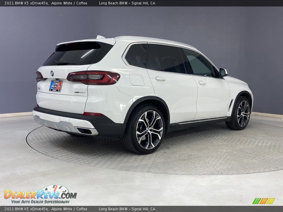 2021 BMW X5 xDrive45e Alpine White / Coffee Photo #5