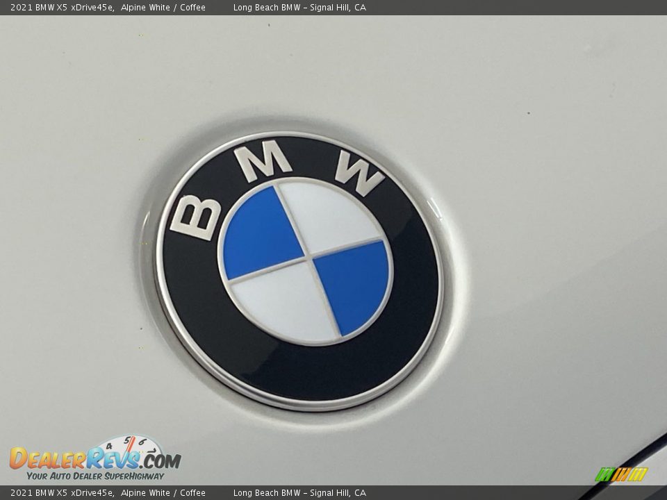 2021 BMW X5 xDrive45e Alpine White / Coffee Photo #7