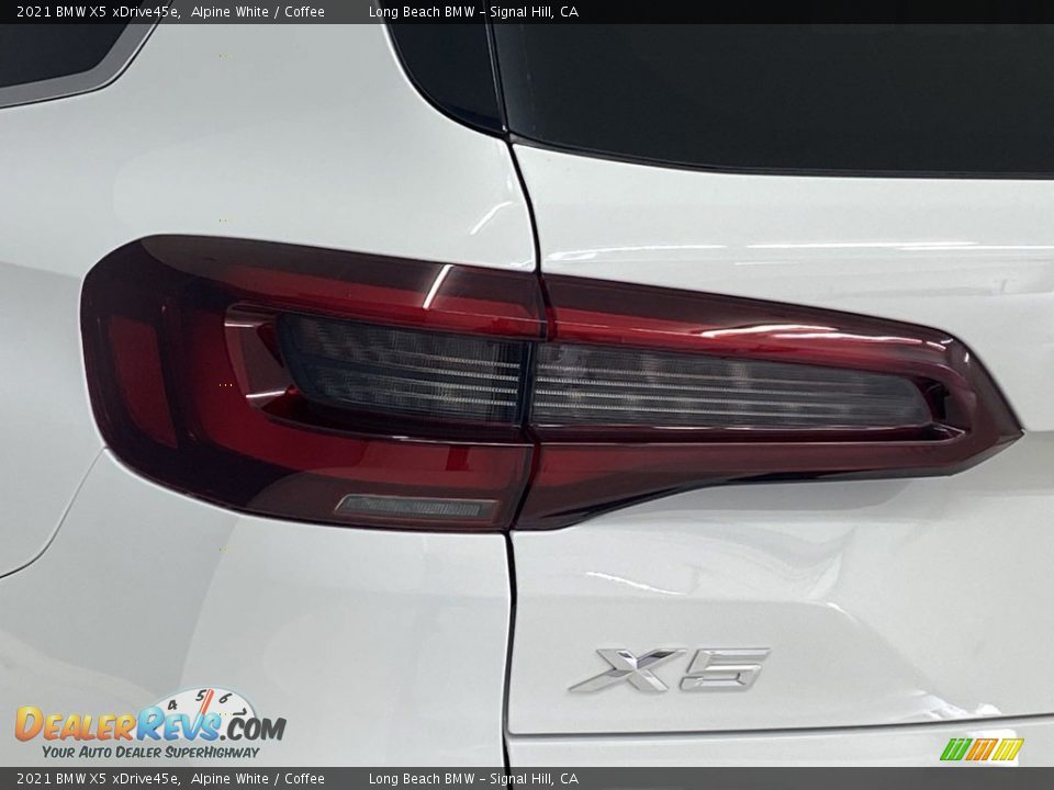 2021 BMW X5 xDrive45e Alpine White / Coffee Photo #8