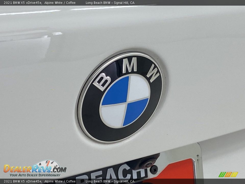 2021 BMW X5 xDrive45e Alpine White / Coffee Photo #9