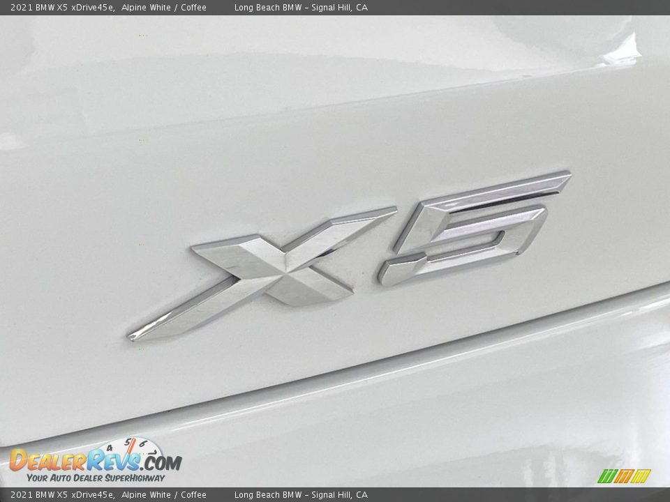 2021 BMW X5 xDrive45e Alpine White / Coffee Photo #10