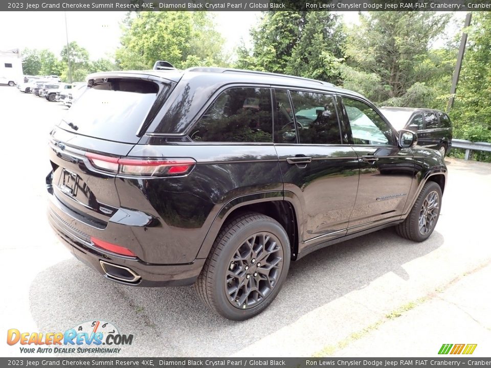 2023 Jeep Grand Cherokee Summit Reserve 4XE Diamond Black Crystal Pearl / Global Black Photo #5