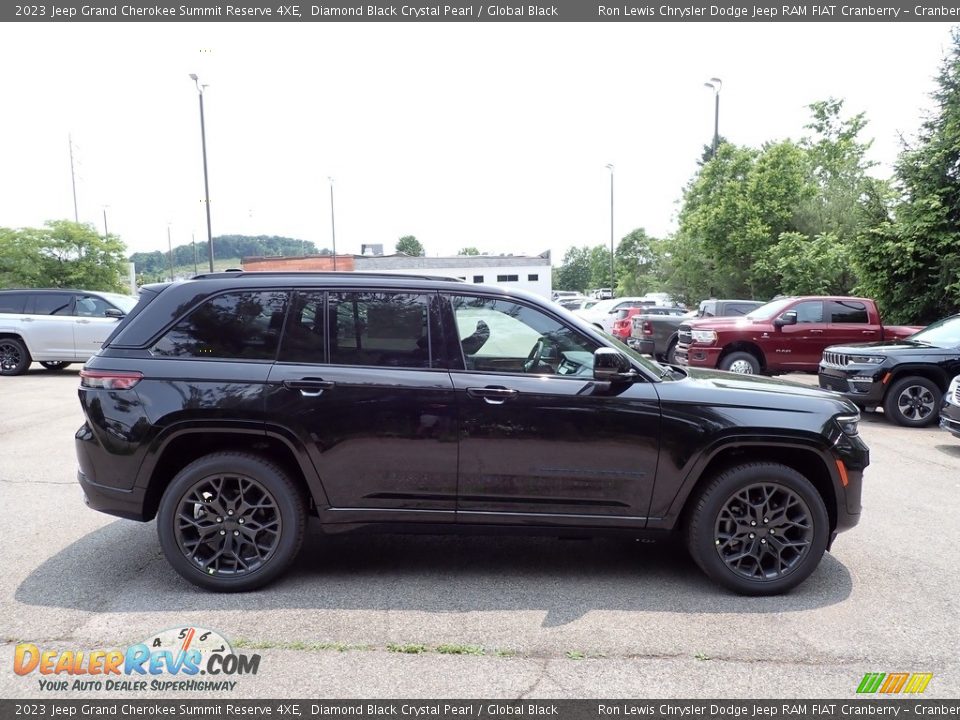 2023 Jeep Grand Cherokee Summit Reserve 4XE Diamond Black Crystal Pearl / Global Black Photo #6