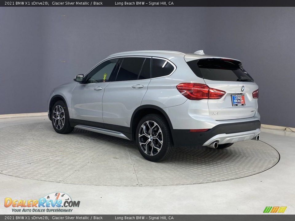 2021 BMW X1 sDrive28i Glacier Silver Metallic / Black Photo #3