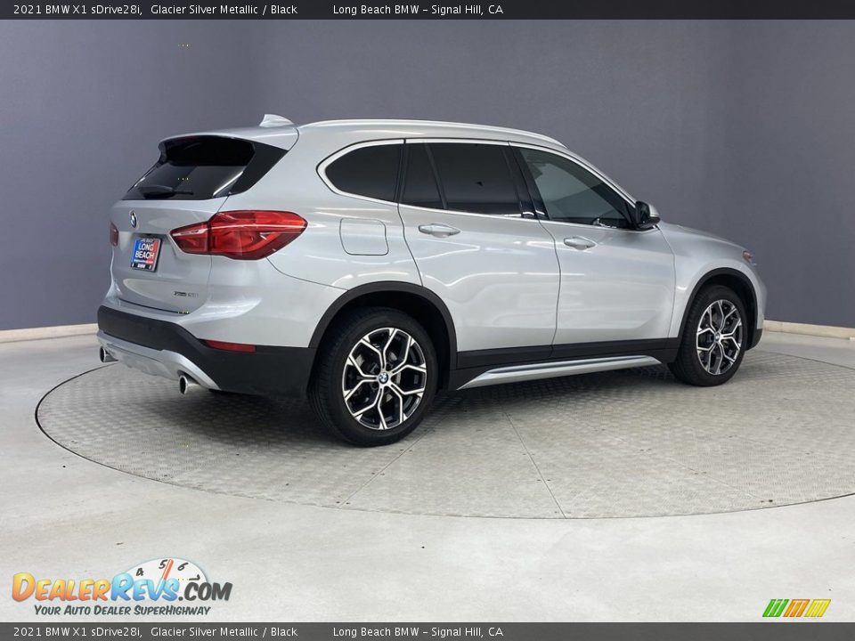 2021 BMW X1 sDrive28i Glacier Silver Metallic / Black Photo #5