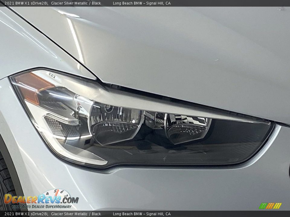 2021 BMW X1 sDrive28i Glacier Silver Metallic / Black Photo #6