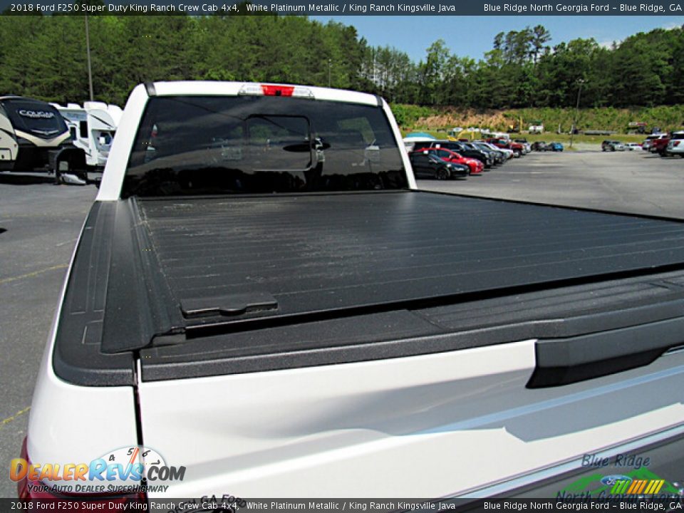 2018 Ford F250 Super Duty King Ranch Crew Cab 4x4 White Platinum Metallic / King Ranch Kingsville Java Photo #15