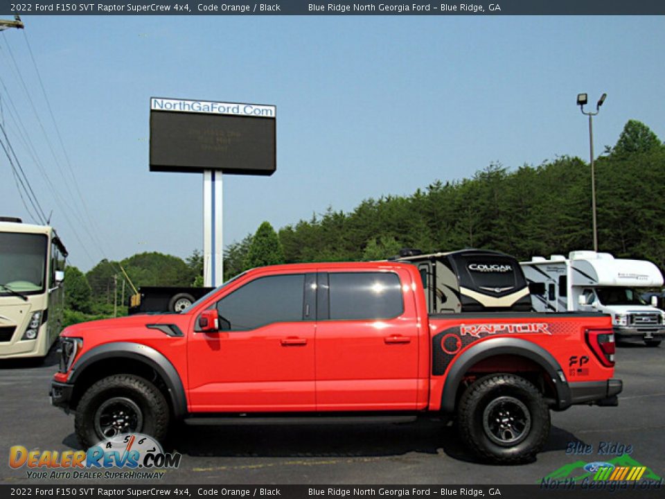 2022 Ford F150 SVT Raptor SuperCrew 4x4 Code Orange / Black Photo #2