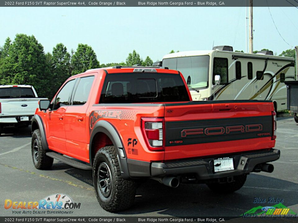 2022 Ford F150 SVT Raptor SuperCrew 4x4 Code Orange / Black Photo #3