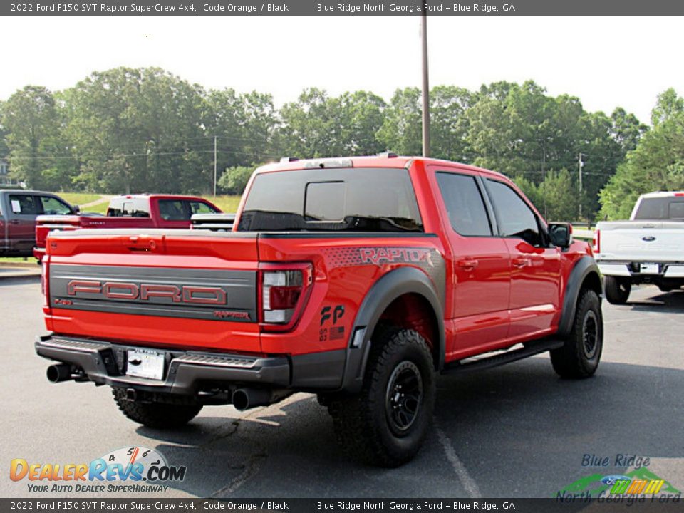 2022 Ford F150 SVT Raptor SuperCrew 4x4 Code Orange / Black Photo #5