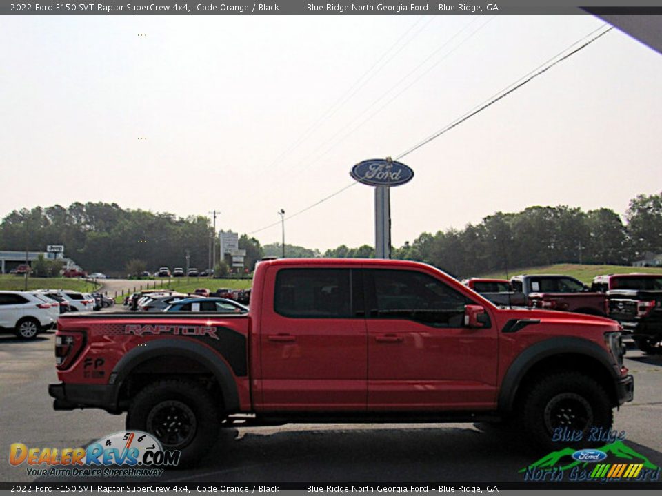 2022 Ford F150 SVT Raptor SuperCrew 4x4 Code Orange / Black Photo #6