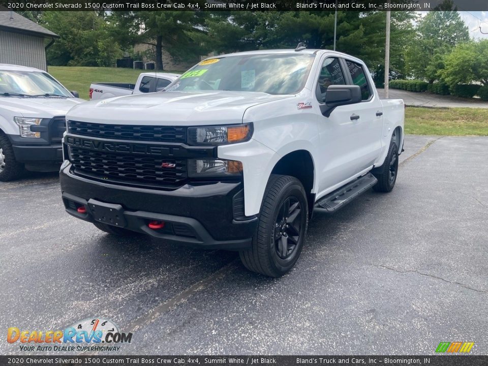 2020 Chevrolet Silverado 1500 Custom Trail Boss Crew Cab 4x4 Summit White / Jet Black Photo #2