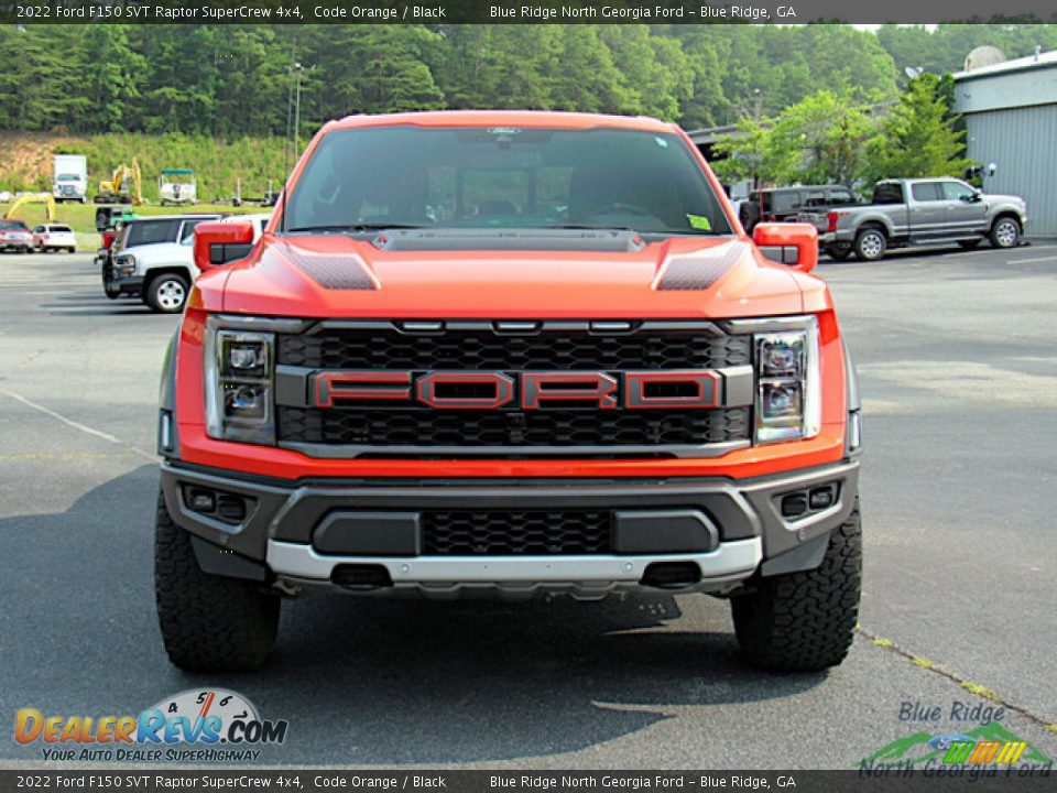 2022 Ford F150 SVT Raptor SuperCrew 4x4 Code Orange / Black Photo #8