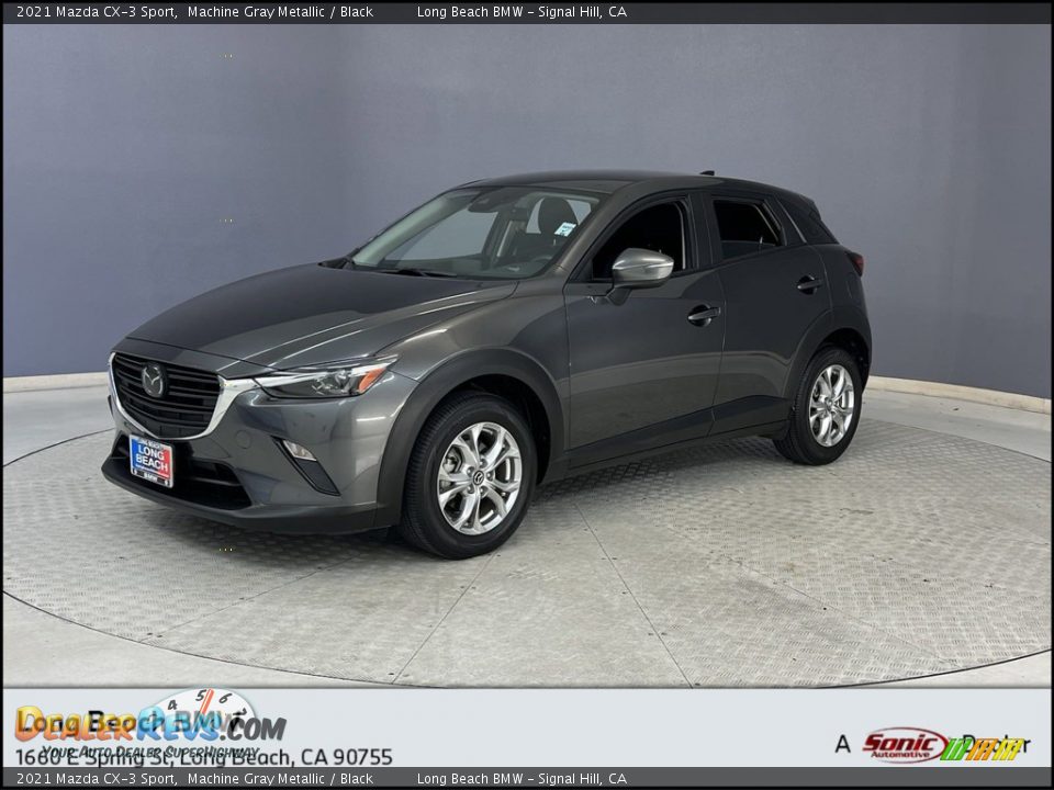 2021 Mazda CX-3 Sport Machine Gray Metallic / Black Photo #1