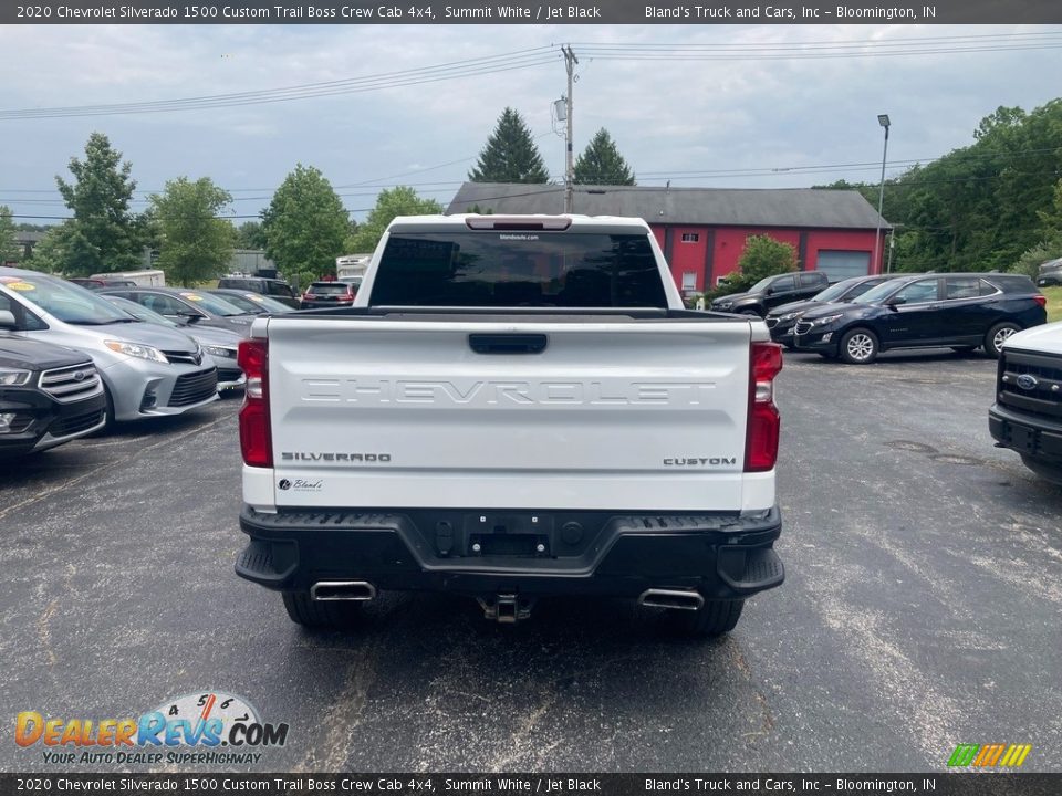 2020 Chevrolet Silverado 1500 Custom Trail Boss Crew Cab 4x4 Summit White / Jet Black Photo #4