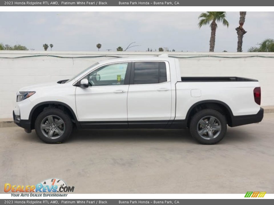 Platinum White Pearl 2023 Honda Ridgeline RTL AWD Photo #4