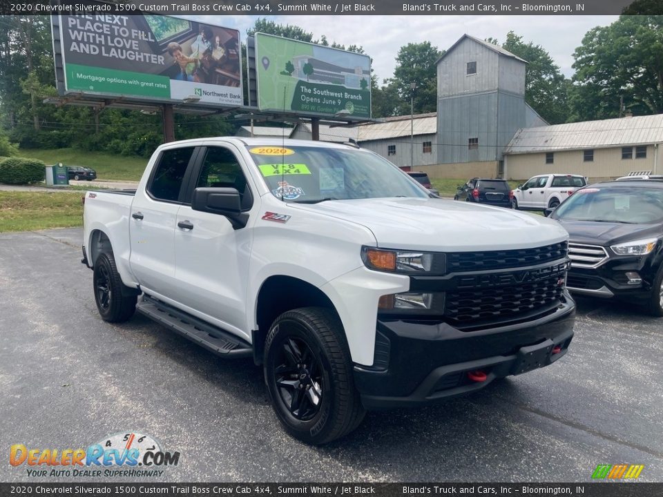 2020 Chevrolet Silverado 1500 Custom Trail Boss Crew Cab 4x4 Summit White / Jet Black Photo #7