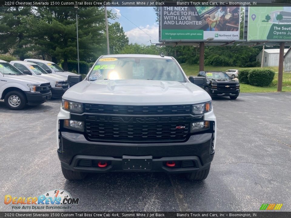 2020 Chevrolet Silverado 1500 Custom Trail Boss Crew Cab 4x4 Summit White / Jet Black Photo #8