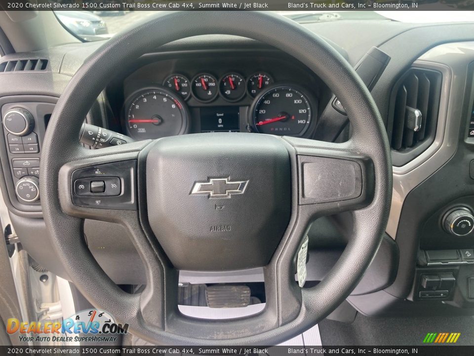 2020 Chevrolet Silverado 1500 Custom Trail Boss Crew Cab 4x4 Summit White / Jet Black Photo #20