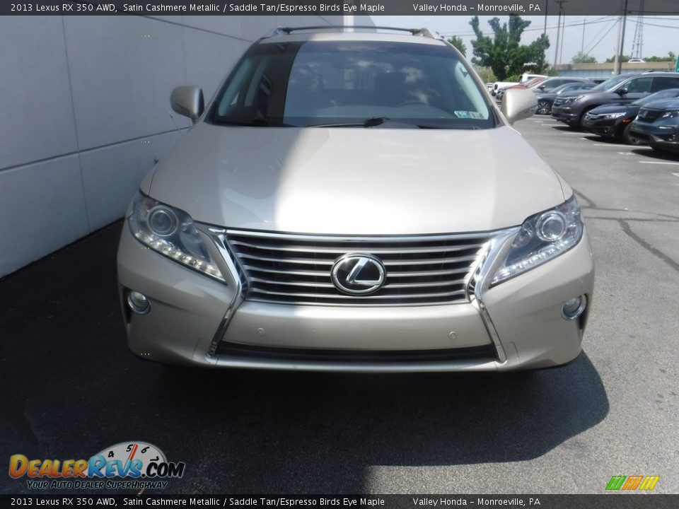 2013 Lexus RX 350 AWD Satin Cashmere Metallic / Saddle Tan/Espresso Birds Eye Maple Photo #3
