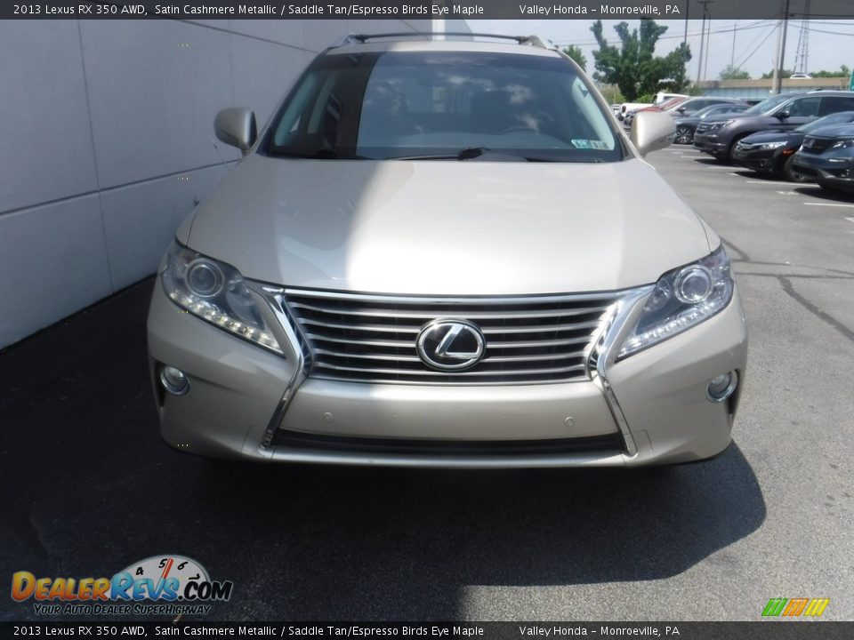 2013 Lexus RX 350 AWD Satin Cashmere Metallic / Saddle Tan/Espresso Birds Eye Maple Photo #3