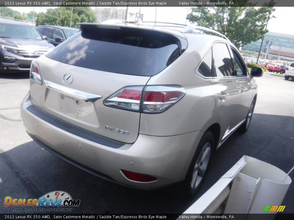 2013 Lexus RX 350 AWD Satin Cashmere Metallic / Saddle Tan/Espresso Birds Eye Maple Photo #5