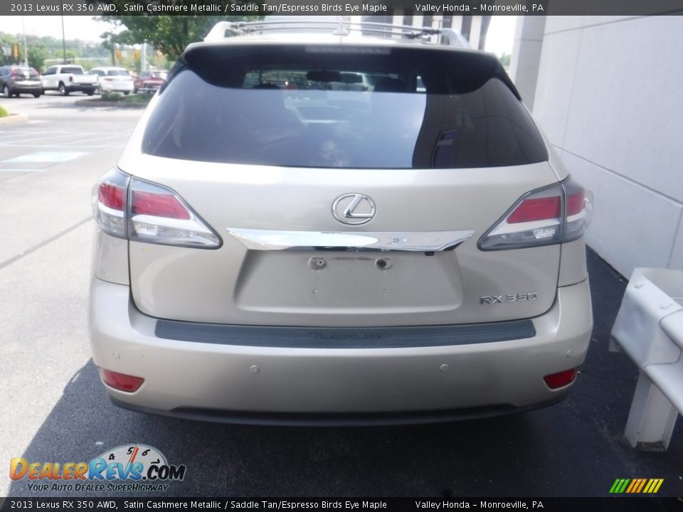 2013 Lexus RX 350 AWD Satin Cashmere Metallic / Saddle Tan/Espresso Birds Eye Maple Photo #6