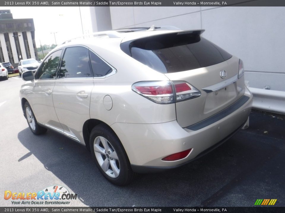 2013 Lexus RX 350 AWD Satin Cashmere Metallic / Saddle Tan/Espresso Birds Eye Maple Photo #7