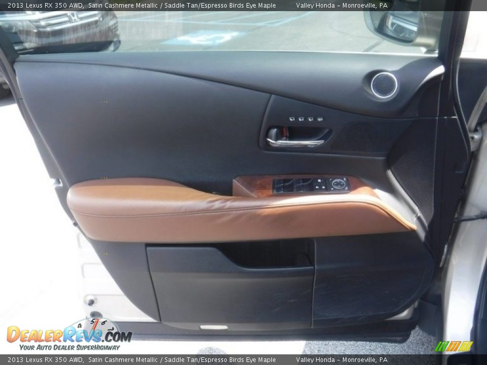 2013 Lexus RX 350 AWD Satin Cashmere Metallic / Saddle Tan/Espresso Birds Eye Maple Photo #9