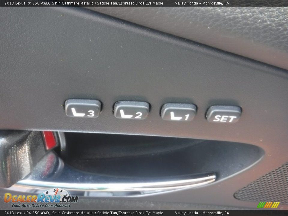 2013 Lexus RX 350 AWD Satin Cashmere Metallic / Saddle Tan/Espresso Birds Eye Maple Photo #10