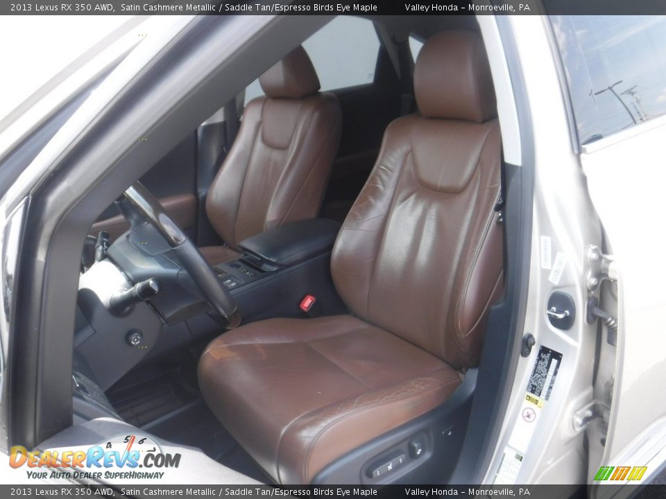 Front Seat of 2013 Lexus RX 350 AWD Photo #13