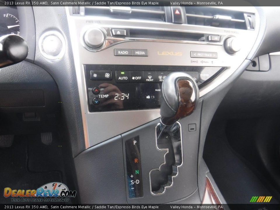 2013 Lexus RX 350 AWD Satin Cashmere Metallic / Saddle Tan/Espresso Birds Eye Maple Photo #17