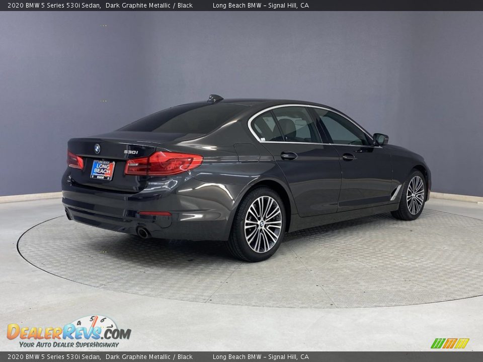 2020 BMW 5 Series 530i Sedan Dark Graphite Metallic / Black Photo #5