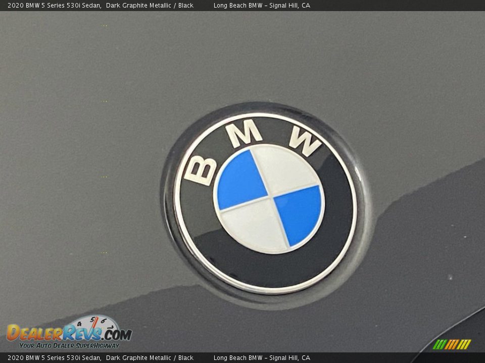 2020 BMW 5 Series 530i Sedan Dark Graphite Metallic / Black Photo #7