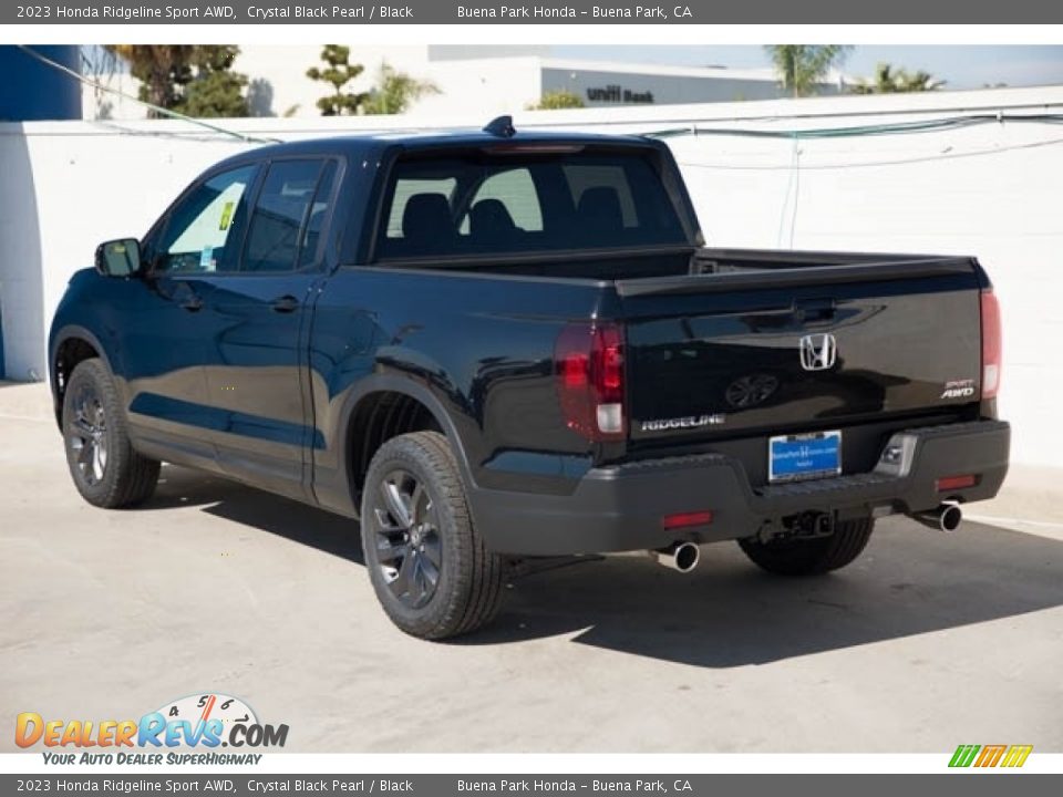 2023 Honda Ridgeline Sport AWD Crystal Black Pearl / Black Photo #2