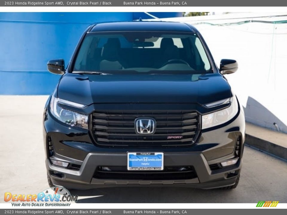 2023 Honda Ridgeline Sport AWD Crystal Black Pearl / Black Photo #3