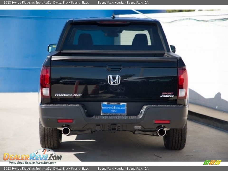 2023 Honda Ridgeline Sport AWD Crystal Black Pearl / Black Photo #5