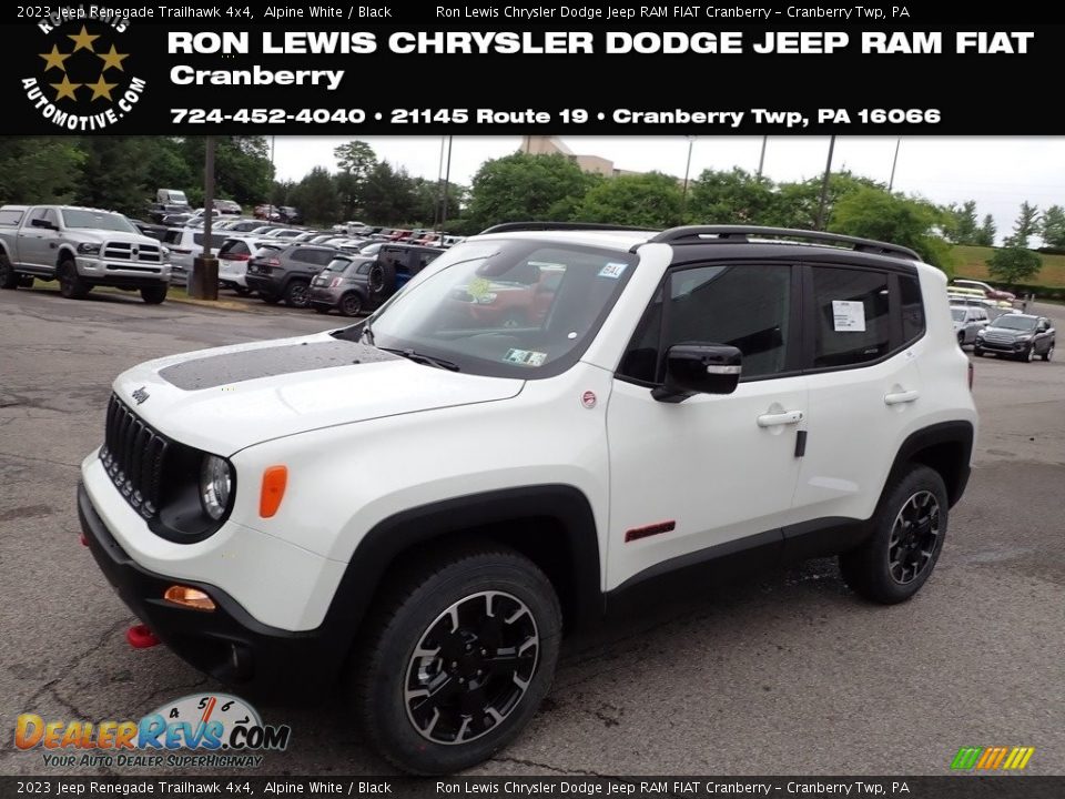 2023 Jeep Renegade Trailhawk 4x4 Alpine White / Black Photo #1