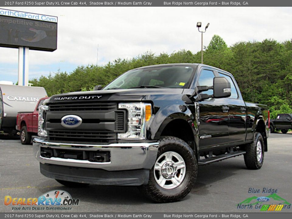 2017 Ford F250 Super Duty XL Crew Cab 4x4 Shadow Black / Medium Earth Gray Photo #1