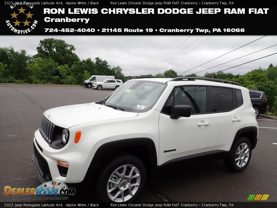 2023 Jeep Renegade Latitude 4x4 Alpine White / Black Photo #1