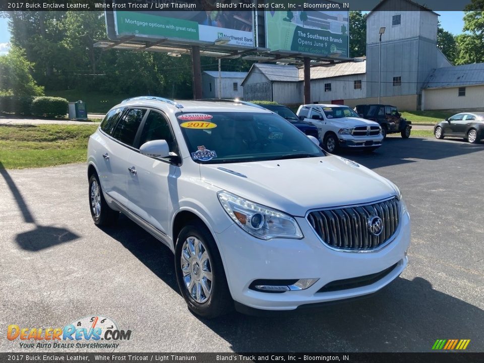 2017 Buick Enclave Leather White Frost Tricoat / Light Titanium Photo #7