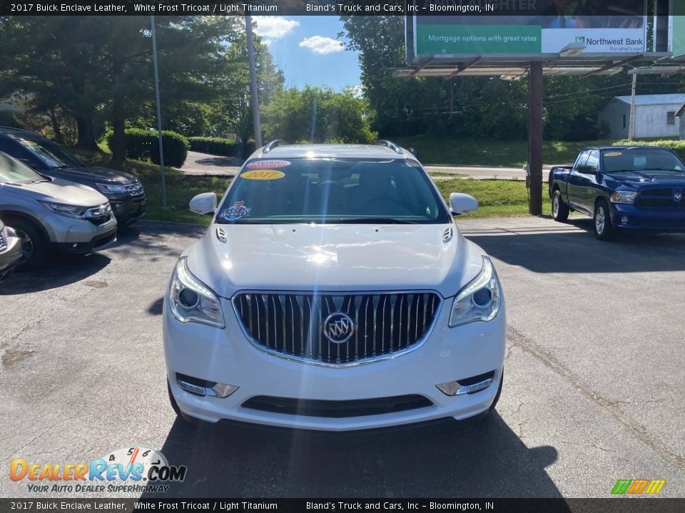 2017 Buick Enclave Leather White Frost Tricoat / Light Titanium Photo #8