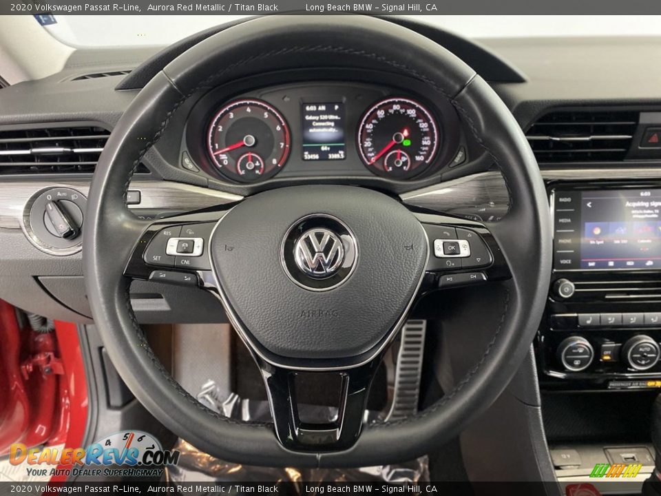 2020 Volkswagen Passat R-Line Aurora Red Metallic / Titan Black Photo #17