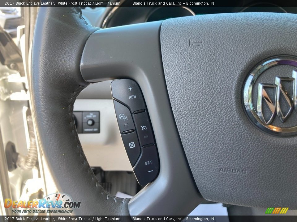 2017 Buick Enclave Leather White Frost Tricoat / Light Titanium Photo #25