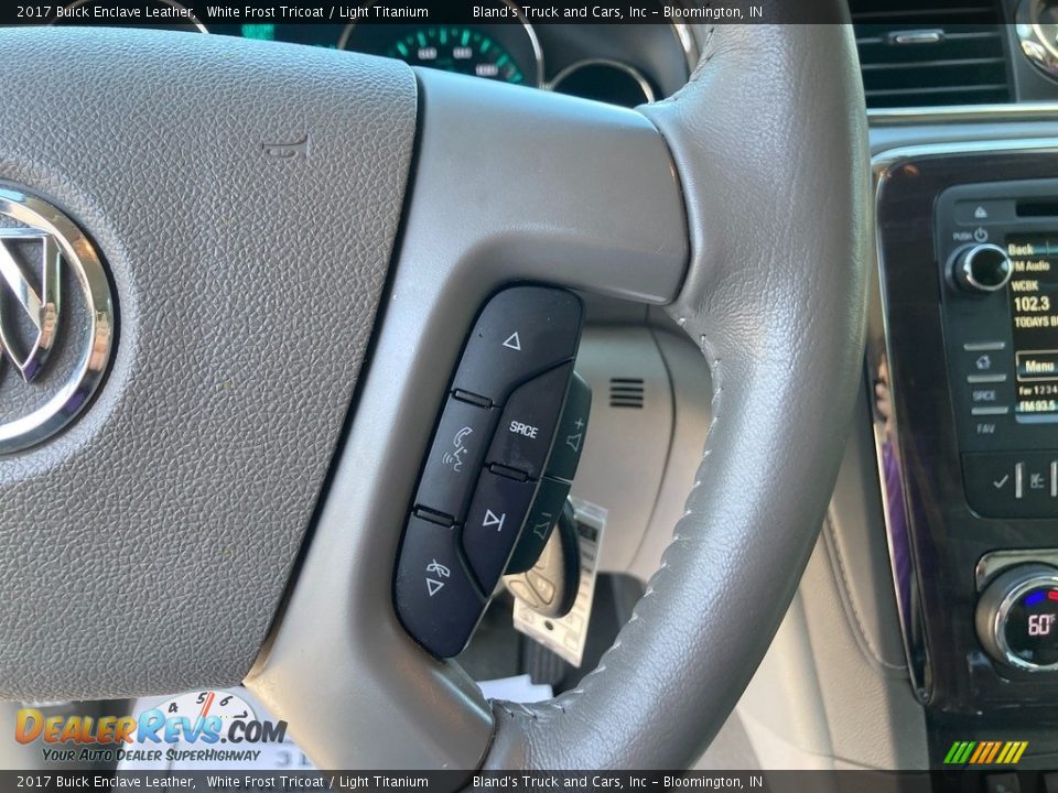 2017 Buick Enclave Leather White Frost Tricoat / Light Titanium Photo #26