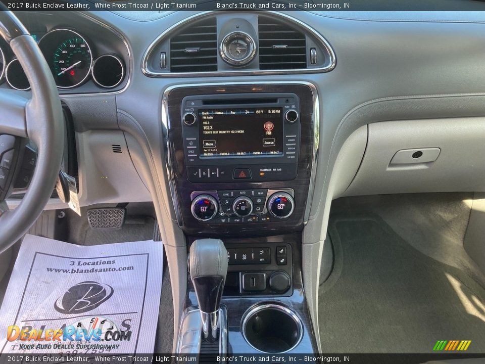 2017 Buick Enclave Leather White Frost Tricoat / Light Titanium Photo #28