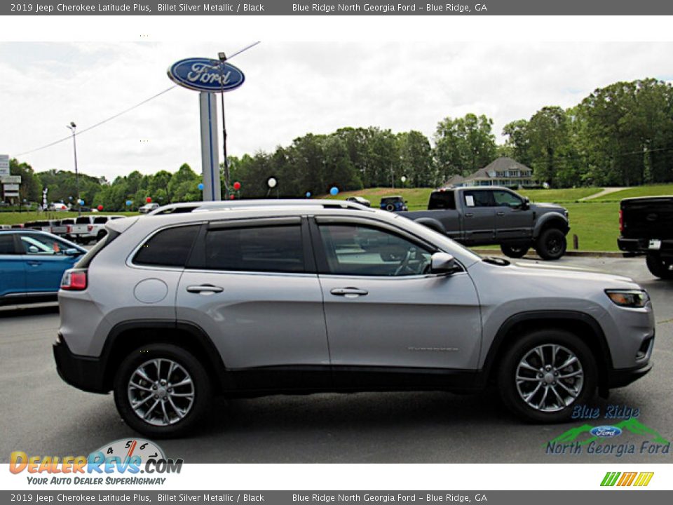 2019 Jeep Cherokee Latitude Plus Billet Silver Metallic / Black Photo #6