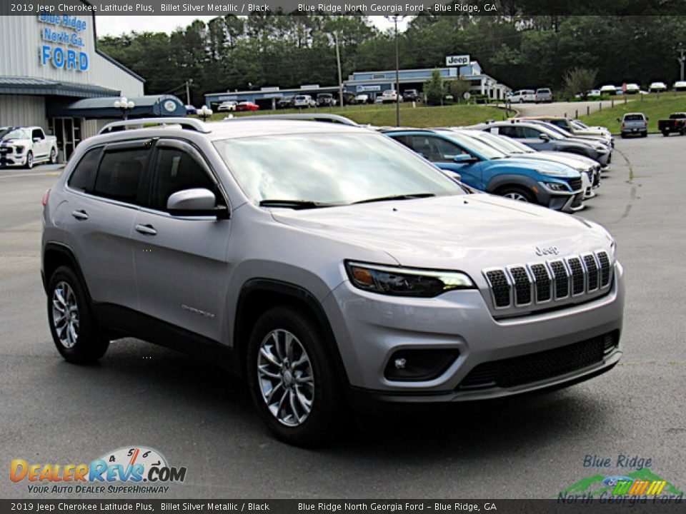 2019 Jeep Cherokee Latitude Plus Billet Silver Metallic / Black Photo #7