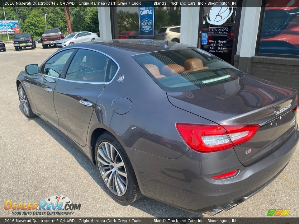 2016 Maserati Quattroporte S Q4 AWD Grigio Maratea (Dark Grey) / Cuoio Photo #4