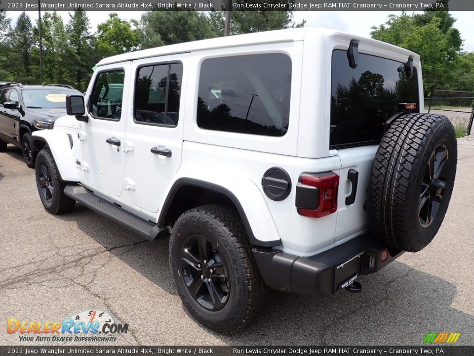 2023 Jeep Wrangler Unlimited Sahara Altitude 4x4 Bright White / Black Photo #3